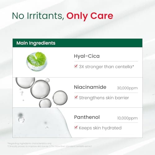 Dr. G R.E.D. Blemish Clear Hyal-Cica Soothing Serum - Korean Skincare - Long-Lasting, Hydrating Serum for All Skin Types - Cools Skin Temperature - Hyaluronic Acid & Centella Asiatica - 1.69 fl oz - Thumbnail 6