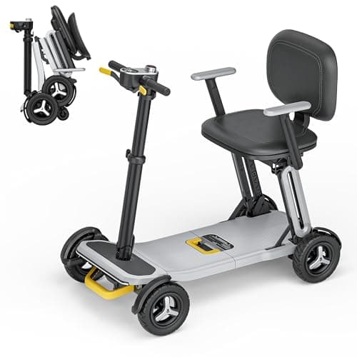 Paiseec L5 Mobility Scooter 32 lbs Ultra Lightweight, One-Step Folding Mobility Scooter, Electric Scooter with PAI Safety System, Airline Approved Mobility Scooter for Seniors & Adults - Image 1