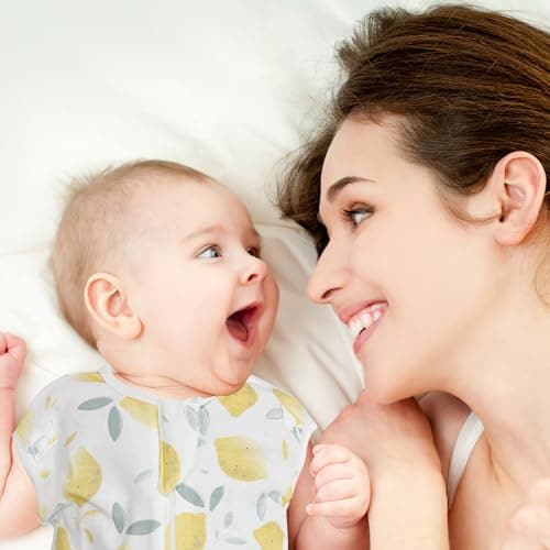 ANYEDDE Baby Transitional Swaddle Sleep Sack 3-6 Months, with Openable Cuff & Bottom Button Design, Unisex Smiling Lemon Breathable Swaddle Sack with 2-Way Zipper, for Baby Boys & Girls - Thumbnail 2