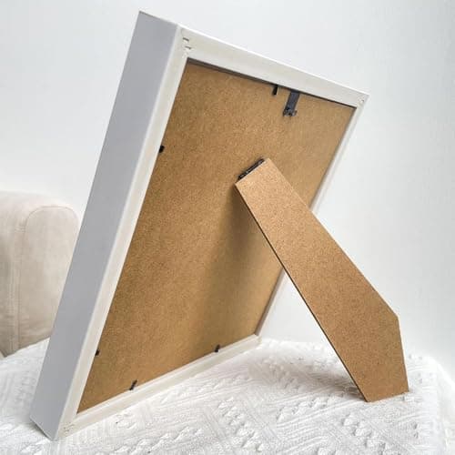 ROSLILY Custom Mom Flower Shadow Box with Kid's Name We Love You Mom Flower Box Picture Frame for Mom Grandma Family Anniversary Birthday (Brown Hand by Hand, 8*8in/20*20cm) - Thumbnail 3