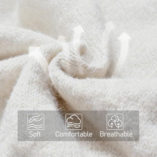 X-KIDS Pashmina Wraps for Women Poncho Shawls for Evening Dresses Top Casual Knitted Triangle Cashmere Scarf for Fall Winter - Thumbnail 3