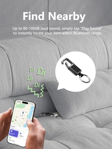 Lmrbelec Keychain Tracker Works with Apple Find My (iOS Only) - Thumbnail 4