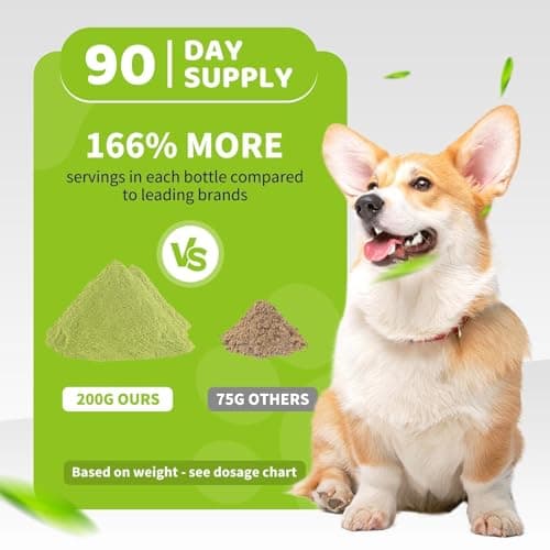 Aloevia Dog Dental Powder for Teeth 200g -Enzymatic Plaque & Tartar Remover, Teeth Cleaning Powder for Fresh Breath, 90 Day Supply for All Breeds - Thumbnail 5