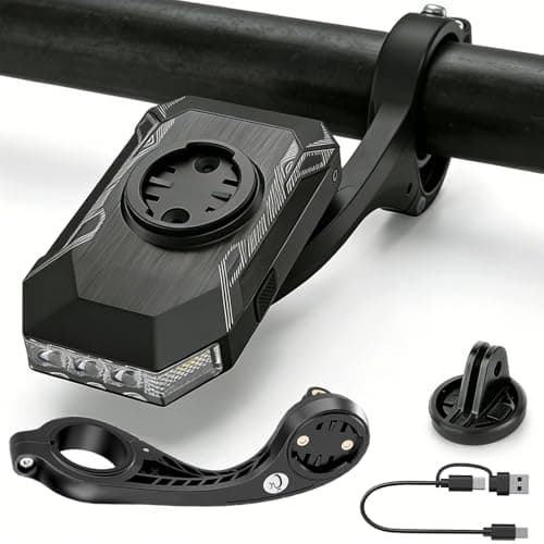 CL350 Bike Front Light with GoPro Mount & Cycling for Night Daytime Riding, 4 Modes 4000mAh USB Rechargeable Bike Headlight, Auto On/Off, IPX4 Waterproof 220° Wide Beam Warning Lamp