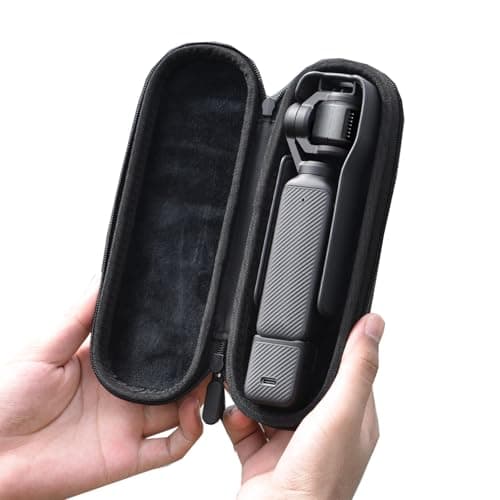 BRDRC Carrying Case for DJI Osmo Pocket 3, Portable Hard Storage Case, Carry Bag Pocket 3/Xtra Muse Accessories (Black) - Image 1
