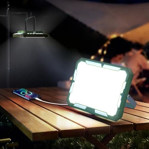 UMLAEN Camping Lantern Rechargeable Camping Lights 20W,1000LM, 6 Modes, Waterproof Camping Essentials with 4 Magnetic Bases, for Emergency, Power Outages, Tent, Hiking, Car Repair, Fishing - Image 1