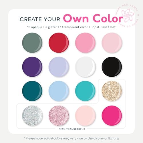 SUNUV Gel Nail Polish Kit with UV Light for Nails SUN2C 16 Colors Gel Polish Sets, Base and Top Coat with 8 PCS Manicure Tools Gift for Women - Thumbnail 3