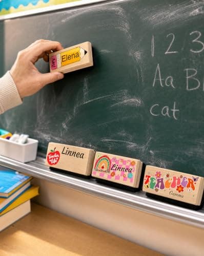 Customizable Wooden-Handle Felt Blackboard Eraser — Suitable for Office and Home; an Ideal Gift for Teachers and Colleagues. - Thumbnail 4