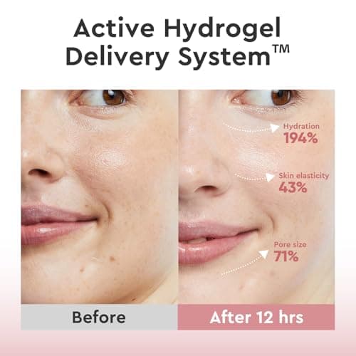 Elvira Bio-Collagen Real Deep Mask, Overnight Hydrating Face Mask with Hyaluronic Acid, Korean Skincare Face Mask for Moisturizing and Firming, Face Masks Sheet for All Skin Types, 4 Pack - Thumbnail 3