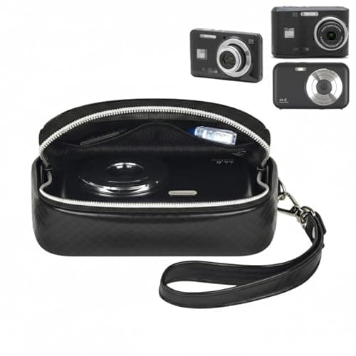 SAIKA Compact Camera Case for Kodak Pixpro FZ55/FZ45 for CAMKORY Digtal Point and Shoot 360° Protective Small Camera Bag with SD Card Holder Travel Pouch Accessories Storage (Case Only) - Image 1
