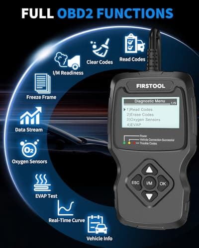Car OBD2 Scanner, OBD2 Scanner Diagnostic Code Reader Tool with I/M Readiness, Data Stream, Battery Tester, Check Engine Light with Reset, OBDII/EOBD Car Diagnostic Scanner for All Vehicles After 1996 - Thumbnail 2