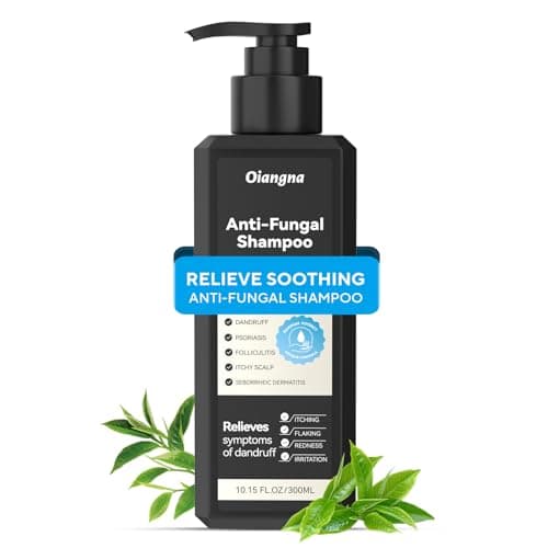 Oiangna Anti-Fungal Shampoo, Psoriasis Shampoo for Folliculitis, Seborrheic Dermatitis, Anti-Dandruff Cleanser for Scalp Acne, Plant-Based Formula Relieves Itchy & Dry Scalp, 10.15 fl.oz - Image 1