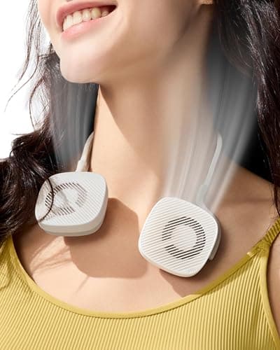 BENEUNDER Portable Neck Fan, 3.9oz Mini Small Personal Fan with Rechargeable Battery, 8000RPM Turbo Cooling, Ultra-Lightweight for Travel, Outdoor, Office & On-the-Go, Hair-Safe Design - Image 1