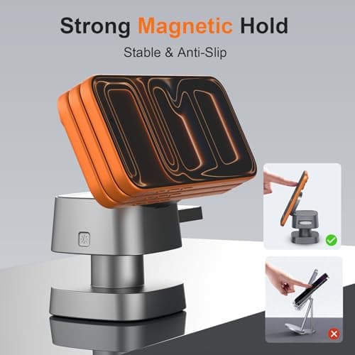 AIYUNDI 4 in 1 Wireless Charging Station for Apple Devices with Night Light, Mag-Safe Charger Stand, 15W Fast Charging for iPhone 17/16/15/14/13/12 Series, iWatch & AirPods(with USB-C Cable) - Thumbnail 5