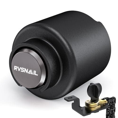 【2026 Upgraded】 Trailer Hitch Locks Fits 2 5/16" Coupler with Drainage Hole, Heavy Duty Anti-Theft Steel Trailer Coupler Lock, Trailer Lock for Trailer, RV, Boat, Pickup - Image 1