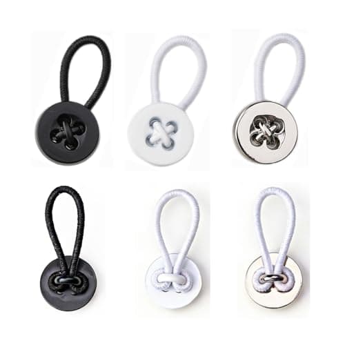 Nebubag 8PCS Collar Extenders For women & Mens Shirts,20L Alloy Button Extender For Dress Shirts Neck Collar Cuffs (White) - Thumbnail 2