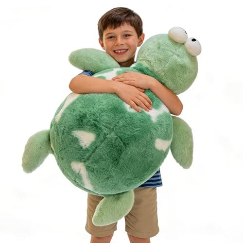 Divtada Cute Turtle Plush Pillow, 35 inch Large Ocean Turtle Plushies Body Pillow, Soft Turtle Stuffed Animal, Cute Stuffed Turtle, Huggable Tortoise Toys Doll for Kids - Image 1