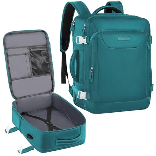 Carry on Backpack, Flight Approved Extra Large Travel Backpack with USB Charge Port, TSA 15.6 Inch Anti-Theft Laptop Backpack Lightweight Daypack Business College Weekender Overnight Bag, dark green - Image 1