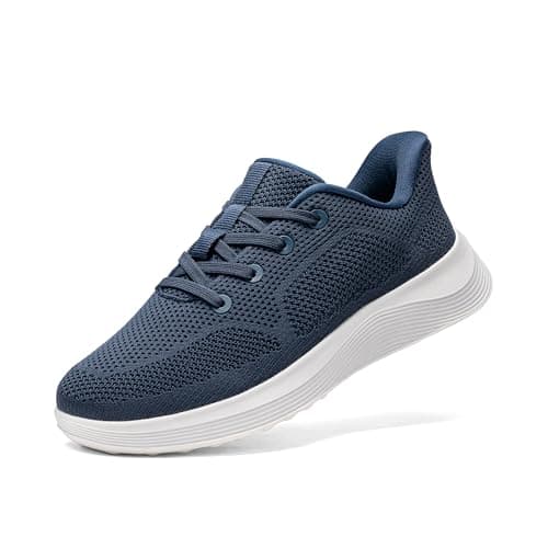 Bruno Marc Men's Hands Free Slip on Rommy Toe Walking Shoes Lightweight Breathable Comfortable Casual Sneakers,Size 12,Dark Blue,SBWA26002M