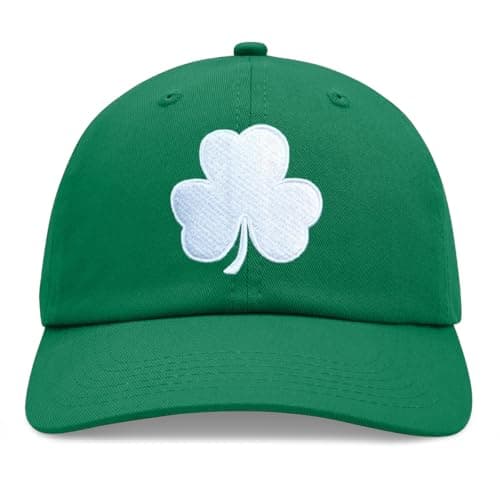 Funny Embroidery Shamrock St Patricks Day Hat Green Baseball Cap for Men Women Unisex Vintage Trucker Hats - Image 1