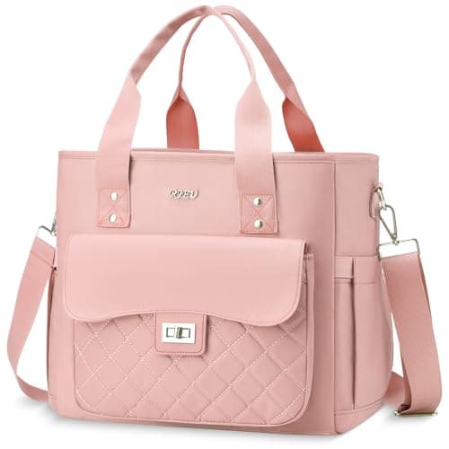 Pink Lunch Box for Women,Insulated Lunch Bag for Adults,Leakproof Lunch Tote Bag Cooler for Work,Picnic,School,Party - Image 1