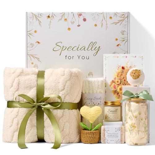 Get Well Soon Gift Baskets for Women, Self Care Package Get Well Gifts After Surgery Spa Sympathy Thinking of You Gifts Baskets Birthday Gift for Women Mom Best Friends - Image 1