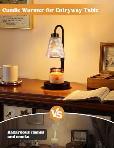 Innqoo Candle Warmer Lamp with Timer, Dimmable Candle Warmer for Jar Candles, Height Adjustable Wax Melts Warmer, Birthday Gifts for Women Mom, House Warming Gifts New Home Decor - Thumbnail 6