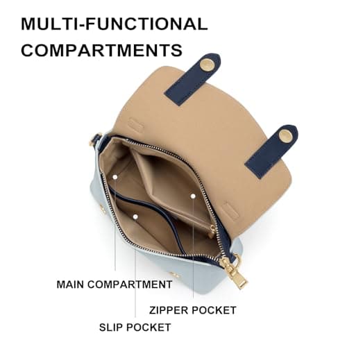 CinvaiKrose Crossbody Bags For Women, Leather Handbags For Women, For Two Carrying Styles With Charms - Thumbnail 4