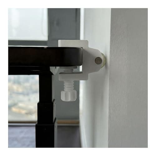 Onucha Standing Desk Anti Wobble Stabilizer Clamp 2 Pack, Helps Reduce Standing Desk Wobble, No-Drill Desktop Clamp with Rubber Roller for 1 Inch Desk Tops (Fits 0.5"–1.2") - Image 1