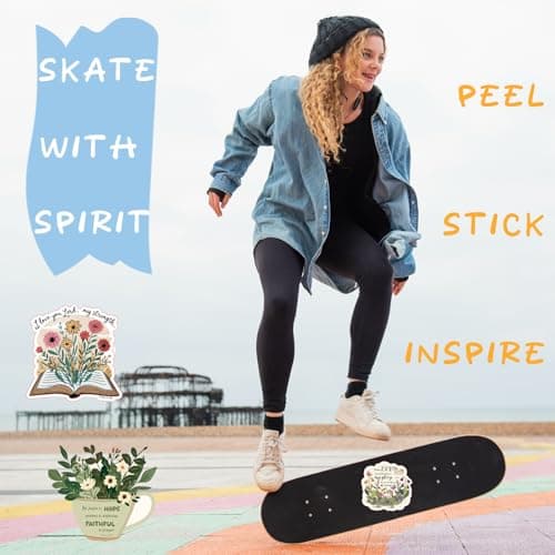 50Pcs Bible Verse Stickers, Inspirational Jesus Sticker, Waterproof, Fade-Resistant, Christian Stickers for Women, Water Bottles, Journaling, Kids, Men - Thumbnail 4