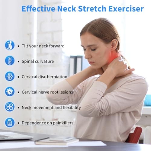 Cervical Neck Traction Over Door Device for Neck Relieve Neck Pain, Enhance Physical TherapyOver Door Use with Comfort Wood Grip - Thumbnail 4
