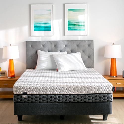 Layla 10” Copper Infused Memory Foam Mattress, Cooler and More Comfortable Sleeping, Flippable One Side Soft - Other Side Medium Firm, 2 Free Memory Foam Pillows (Cal King) 120 Night Trial Period. - Image 1