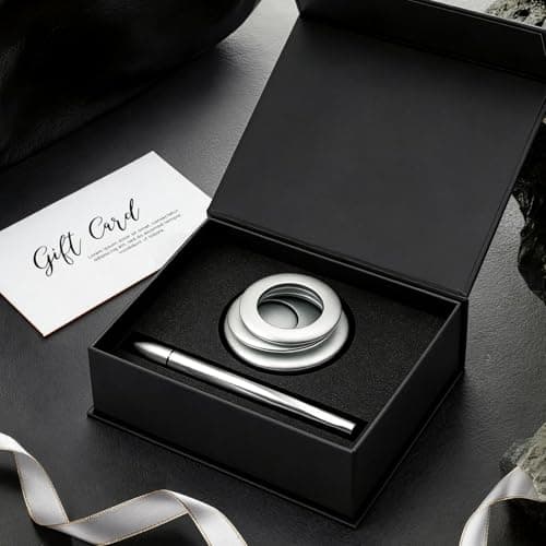 Ovatt Hoverpen Interstellar - Space Silver, Ballpoint Pen, Unique Conversational Starter, Premium Futuristic Design, Precision Flow Ink, Schmidt Ballpoint Cartridges (Silver) - Thumbnail 3