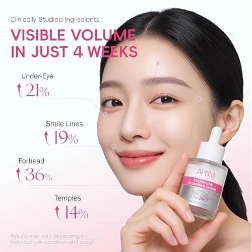 APBM Volufiline Plumping Serum for Face | 5% Volufiline + 3% Niacinamide + 1% Multi-Peptide | Visible Volume for Under-Eye & Smile Lines | For Fuller, Radiant-Looking Skin, Boost Collagen | 1.01 fl oz - Thumbnail 3
