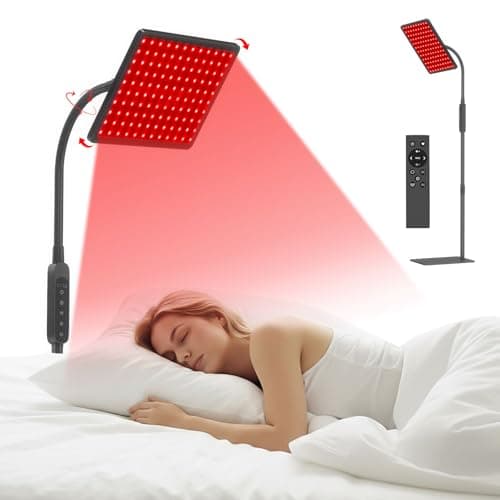 Red Light Therapy Lamp：Gooseneck Infrared Red Light Therapy Lamp with Led 660nm&850nm Near Infrared LED Red Light,Near Infrared LED Red Light Therapy Device at Home for Face and Body