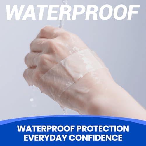 Hydrocolloid Roll Large Adhesive Bandages Medical Grade Tape Wound Care Dressing, Cut-to-Size Waterproof Patches for Face Acne Pimple, Blister, Burn, Sterile & Fast Healing (2in x 12ft) - Thumbnail 6