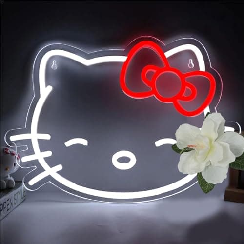 Pugna Cat Neon Signs for Wall Decor Cute Neon Lights for Bedroom Led Business Signs Suitable for Bedroom Man Cave Christmas Best Gift - Image 1