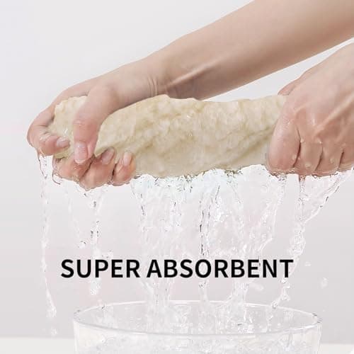 NALIVO Extra Large Bath Towel Sheet-40x80 Inches Oversized,Super Soft,Quick Dry,Microfiber Shower Towels Highly Absorbent,Plush Bathroom Towels for Adults, Premium Quality (Cream, 2PCS) - Thumbnail 6