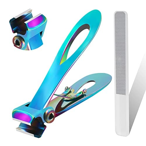 Werlla Toenail Clippers for Thick Nails, Toe Nail Clippers for Women, Long Handle Effortless 17mm Wide Jaw Opening for Men & Seniors, Extra Large Stainless Steel Nail Clippers(Multi-Colored) - Image 1