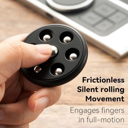 Handheld Fidget Toys for Adults, Metal Ball Push-Pop Scroll and Spin Fidget Toy, Endless Fun to Play with, Relieve Stress Anxiety, Improve Focus, EDC Fidgets for Office Home Gifts - Thumbnail 3
