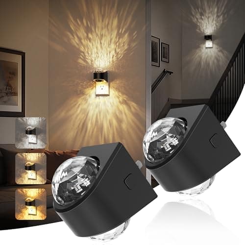 JandCase Night Lights Plug into Wall, 2 Pack Star Projector Night Light, 3CCT Automatic Galaxy Nightlight Plug in with Light Sensor for Bathroom Hallway Room Decor - Image 1