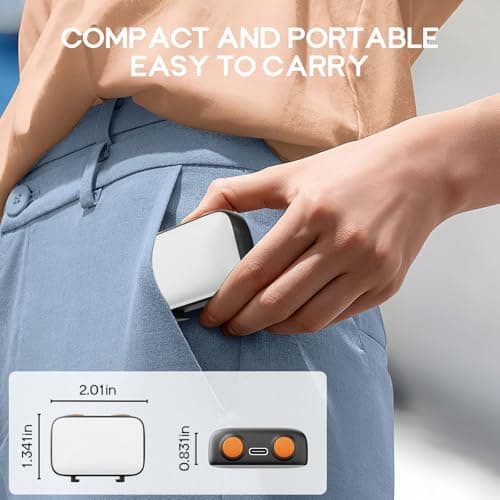 LED Fill Light for DJI OSMO Pocket 3, 800mAh Rechargeable Auxiliary LED Lighting with 6500K 3 Color Temperature and Levels Adjustable, DJI Pocket 3 Accessories Fill Light for Vlog Video Recording - Thumbnail 6