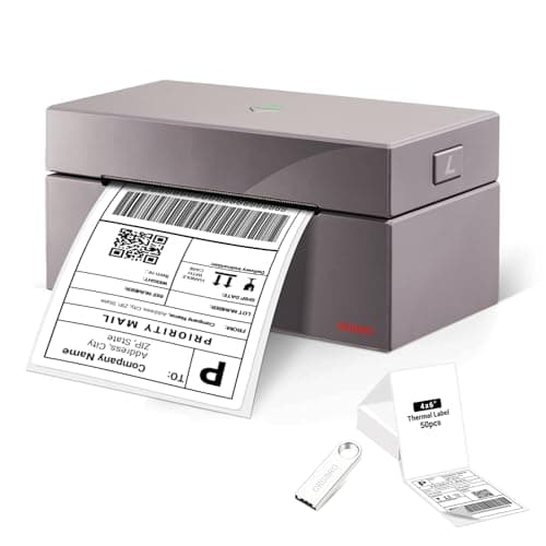 ORGBRO Z1 Thermal Shipping Label Printer, 4x6 Label Printer for Small Business, High Speed for Commercial Grade Shipping Packages, Support Windows, Mac, Chrome and Linux (USB Only) - Image 1