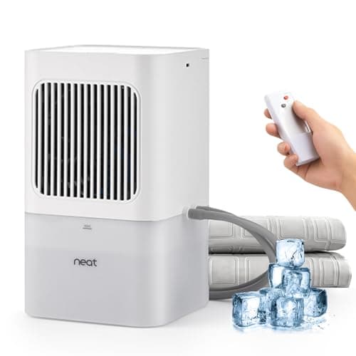 AquaPad Breeze Water Cooling Mattress Pad, 5 YR AquaCoverage, Remote Control, EvapoChill & SuperBlue Technology, Smooth, Hydro Cooled Mattress Topper, Bed Chiller (63x28 (Twin/Twin XL/Half Queen))