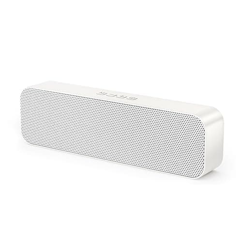 Computer Speaker for Desktop,Rechargeable PC Speaker,Small Computer Soundbar with Stereo & Bass,3.5mm Aux-in,Bluetooth,TF Port,Loud Volume for Web Conferences,Teacher,Music (White) - Image 1