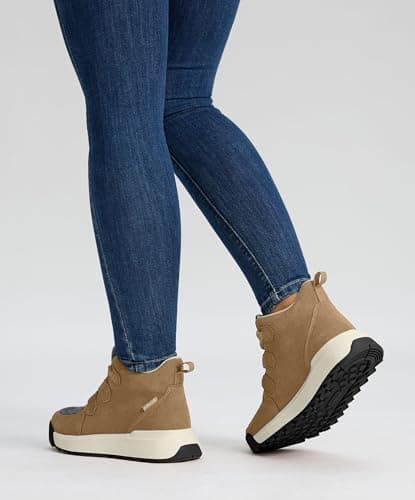 AIRHAS Women's Winter Warm Snow Boots for Women Comfortable Water-Resistant Womens Ankle Boots Fashion Booties(camel,9.5) - Thumbnail 2