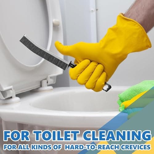 LSLCQW Hard Bristle Crevice Cleaning Brush, Small Cleaning Brushes, Grout Cleaner Brush, Toilet Brush, Scrub Brush for Shower Tile, Skinny Gap Cleaning Tools for Household Use, Bathroom, Kitchen (3) - Thumbnail 6