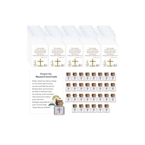 Bulk 30 Have a Little Faith Card Christian Gifts for Women, School Church Wedding Baptism Unique Christian Religious Inspirational Gifts for Women Men(Cross-30) - Image 1