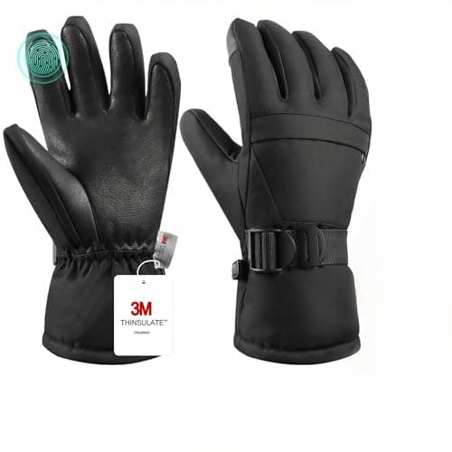 Pnosnesy Ski Gloves, Warmest Waterproof and Breathable Snow Gloves for Cold Weather, Fits Both Men & Women,for Parent Child Outdoor - Image 1