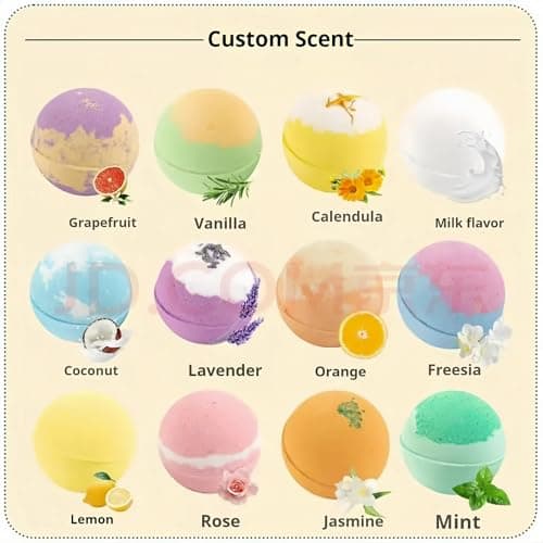Timistars Bath Bombs Gift Set with Natural Essential Oils for Women – Aromatherapy Holiday Gifts Ideas. 12 Pcs Christmas Bath Bombs Gifts for Women Men and Teen - Thumbnail 2